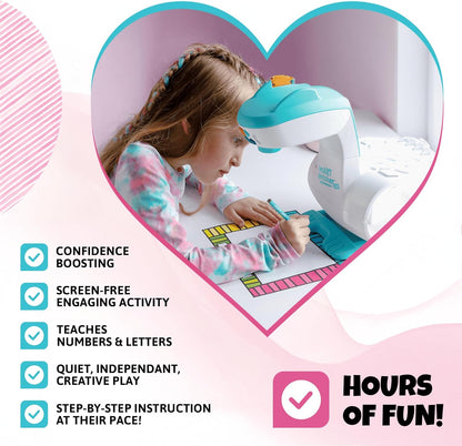 Flycatcher smART Sketcher 2.0 Projector, Step-by-Step Drawing Projector for Kids Ages 5+, 60+ Activities, Bluetooth App, Drawing & Tracing Toy, Teal & White