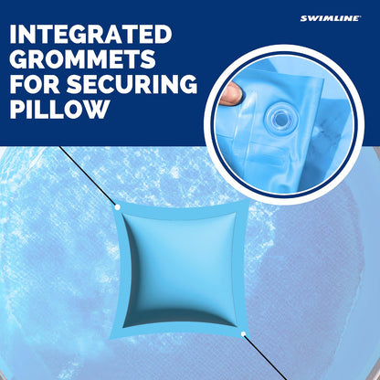 Swimline 4 x 4 Foot Air Pillow, 3-Pack, Heavy-Duty Vinyl Pool Winterizing Air Pillows for Pool Cover Protection, Blue