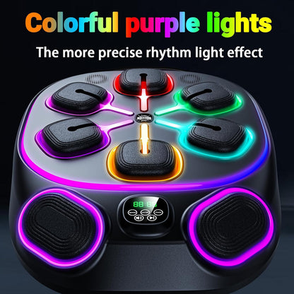 OurStarry Smart Music Boxing Machine for Adults and Kids, Wall Mounted Punching Trainer with Boxing Gloves, LED Electronic Target, 9 Modes and 9 Speeds, Home Gym Workout Equipment