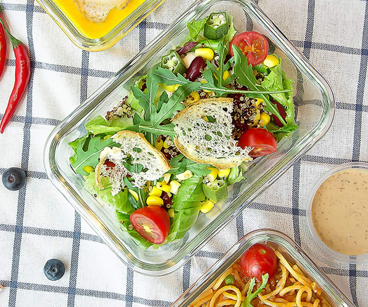 M MCIRCO 8-Pack Glass Food Storage Containers with Lids, 30 Oz Borosilicate Glass Meal Prep Containers, Airtight Snap-Lock Lids, Microwave & Oven Safe, Gray