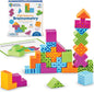 Learning Resources STEM Explorers Brainometry Brain Games, 34-Piece STEM Brain Teaser Puzzle with 10 Challenge Cards, Pattern Matching Logic Game for Kids Ages 5+, Screen-Free Learning Toy