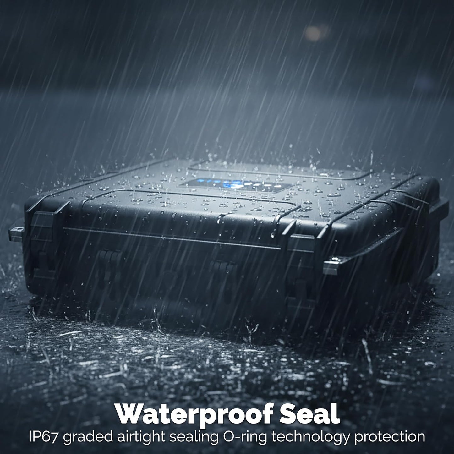 CASEMATIX Waterproof IP67 Laptop Hard Case for 15.6-17.3 inch Gaming Laptops & Accessories - Heavy Duty Hard Laptop Case with Foam Compatible with Asus Acer MSI Alienware Gaming Models & More