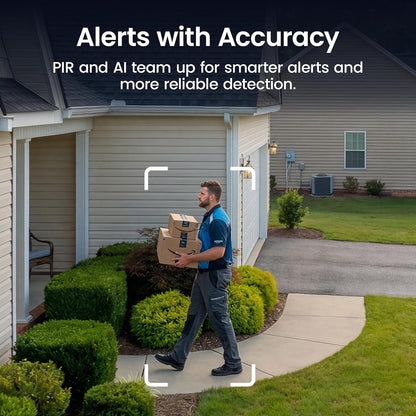 aosu 2K Solar Security Cameras Wireless Outdoor System, 6-Cam-Kit