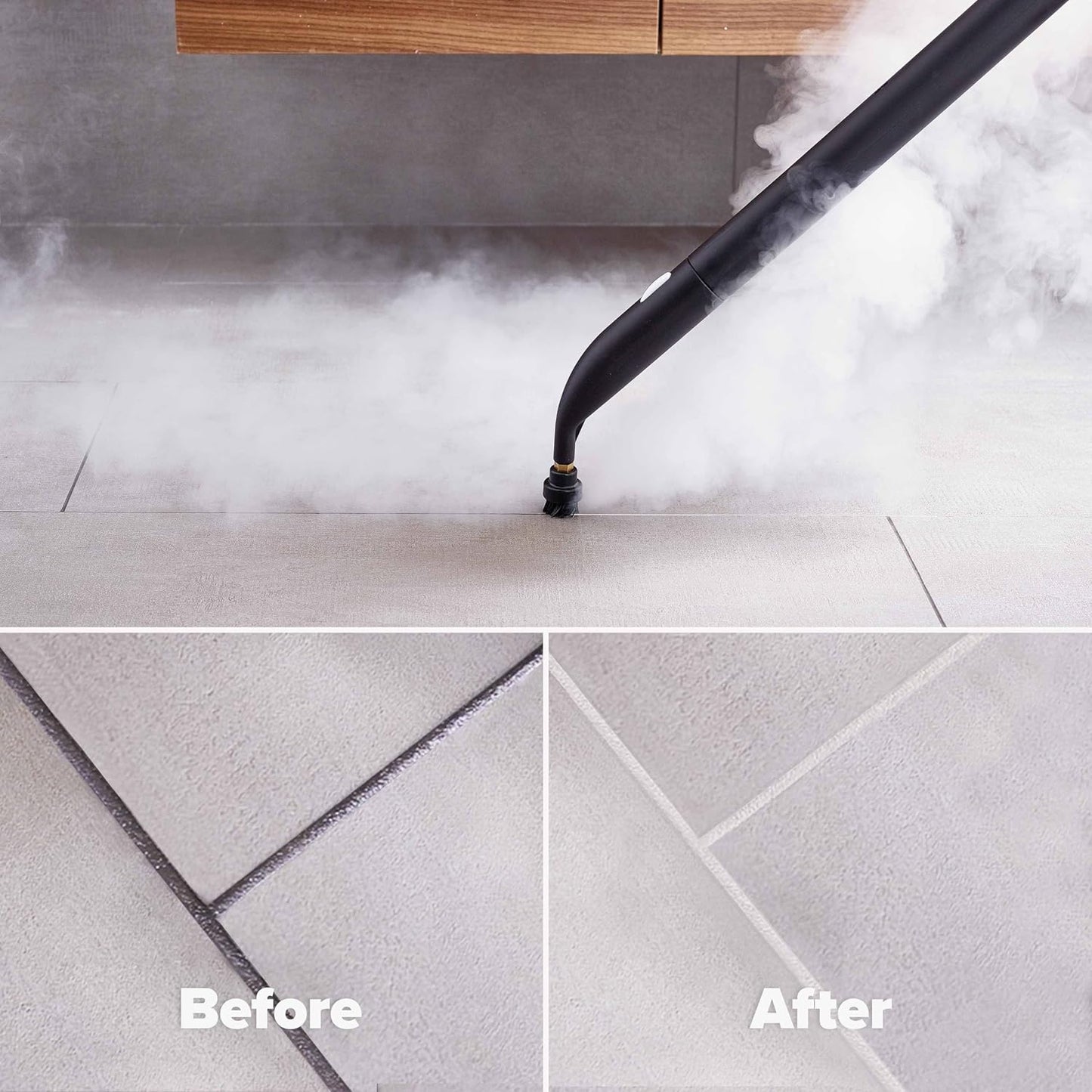 Dupray Neat Plus Steam Cleaner for Home - Essential Pack 90s Fast heat up & unlimited steam |Chemical-free cleaning for floor, car, wall, grout & kitchen |Steam mop|17 Accessories