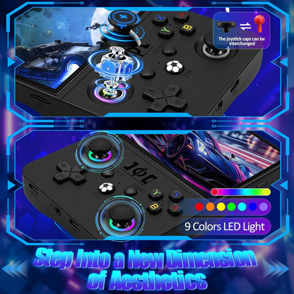 MAX Ⅱ Retro Gaming Console, 4.5 Inch 4K HD IPS Screen Retro Video Game Console, Handheld Game Console Preloaded 30+ Emulator Games, Linux System, Portable Video Console for Adult