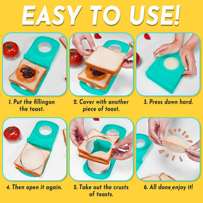 HiYZ Sandwich Cutter and Sealer Crustless Sandwich Maker