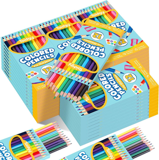 480 Count Colored Pencils Bulk, 40 Packs Colored Pencils for Kids 12 Colors