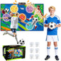 TPCSCH Electronic Soccer Scoring Game for Kids, 3 Game Modes, Real-Time Score Display, Soccer Toss Target with 2 Soft Balls, Indoor Outdoor Soccer Toy, Ages 3–12