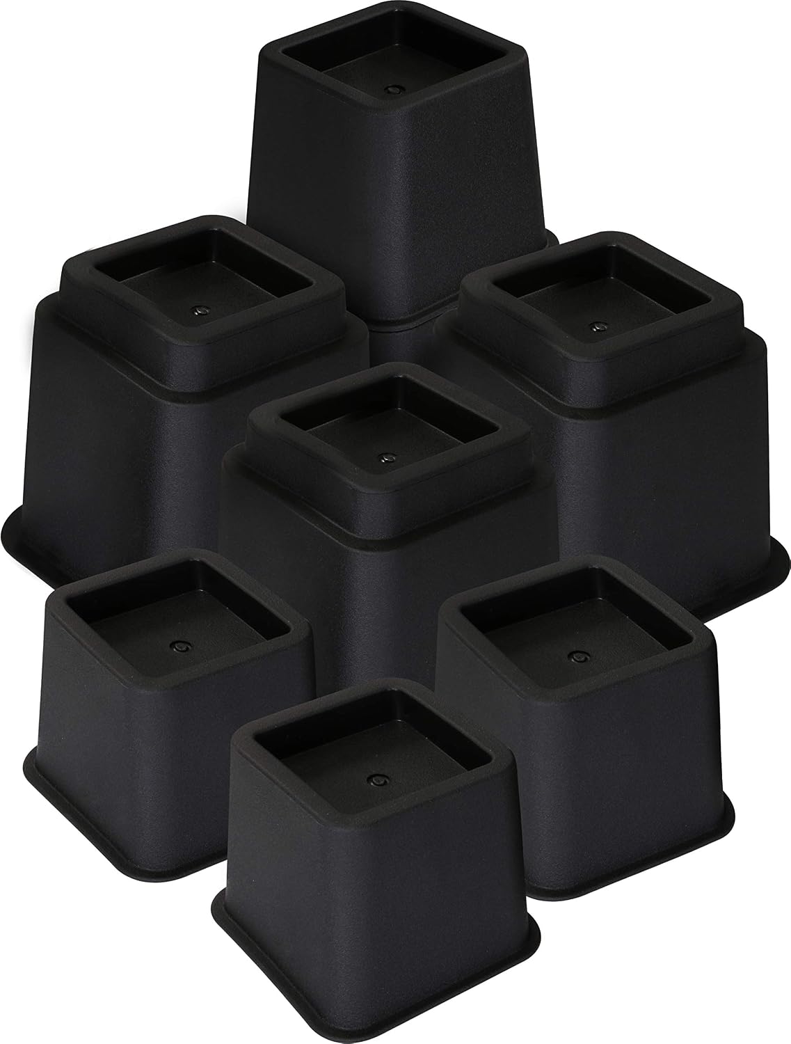 Utopia Bedding Bed Riser, 3 & 5 Inches Adjustable Furniture Risers for 8 Inch Combined Furniture Lift, Under Bed Storage & Dorm Room Essential, Supports Up to 1,300 lbs (36 Set, Black)