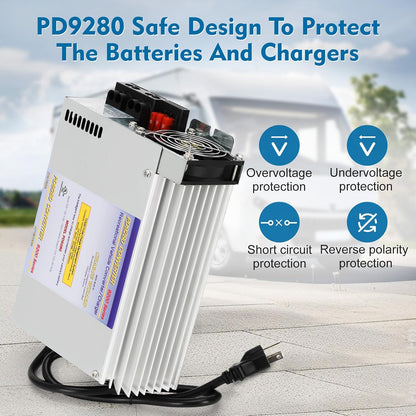 PD9280AV 80Amp RV Inverter Converter Charger, Intelligent Rv Converter/Charger for Lead Acid Battery, Compatible with PD9280AV and PD9200 Series Power Converter/Charger for RV Camper Caravans