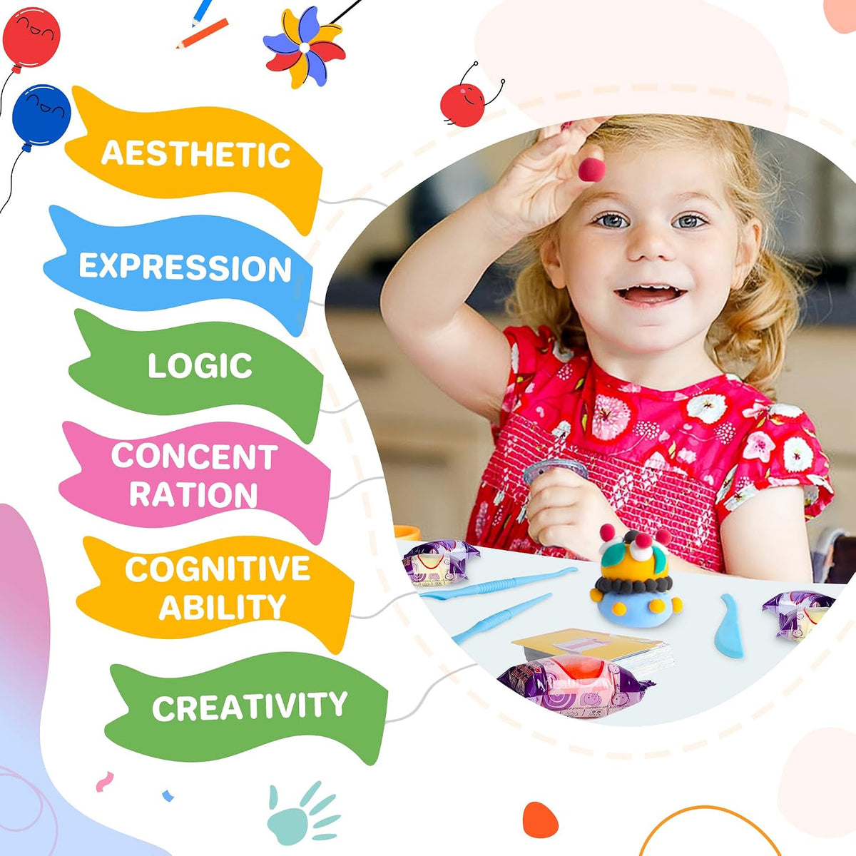 Aestd-ST Air Dry Clay 66 Colors, Modeling Clay Kit for Kids, Teens & Adults, Soft Non-Sticky DIY Magic Clay with Sculpting Tools & Storage Bags