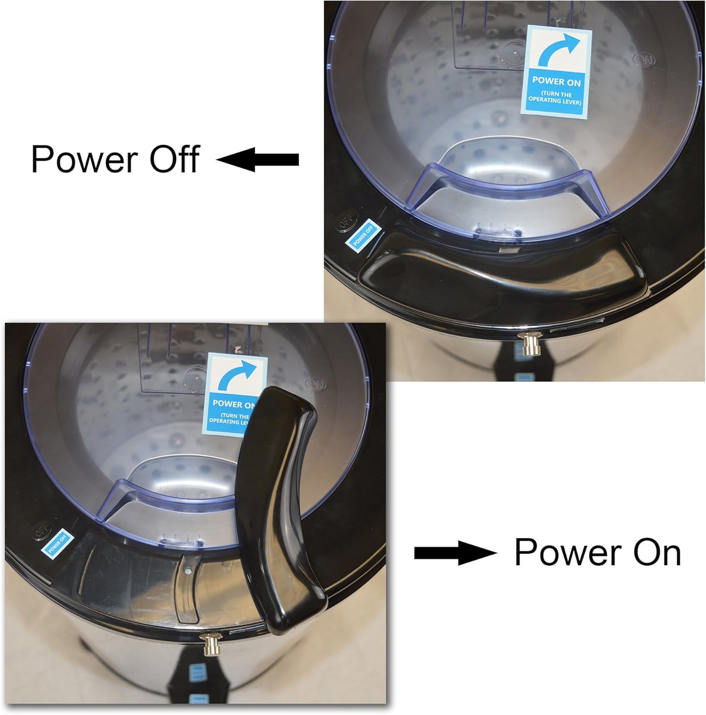 Panda 3200 RPM Portable Spin Dryer,22lb Capacity, Stylish Silver Stainless Steel Drum and Outer Case; 110V Clothes Spinner for Apartments, RVs, Dorms and Compact Laundry Spaces.