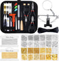 shynek 1857-Piece Jewelry Making Supplies Kit for Adults, Jewelry Making Tools with Pliers, Earring Hooks, Wires, Chains, Findings & Helping Hands for Crafts, Repair & DIY Projects