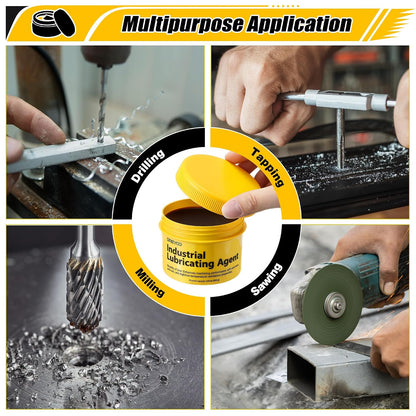 Dreyoo Cutting Paste for Drilling Metal, 8.8 oz Jar Tapping Wax Lubricant for Drill Bits, Saw Blades & Milling Tools, Low-Odor Chlorine-Free Metalworking Paste