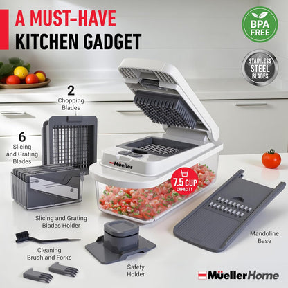 JANSKA 10-in-1 Vegetable Chopper & Mandoline Slicer