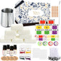 Yzoo Complete Candle Making Kit for Adults & Beginners, 151-Piece DIY Soy Candle Making Set with Wax Melter, Fragrance Oils, Dyes, Wicks, Candle Tins & Accessories