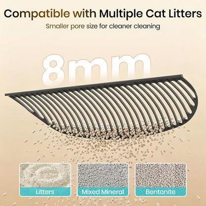 Invengo Automatic Self-Cleaning Cat Litter Box, Open Top Design with Safety Sensors and Anti-Pinch Protection, Smart Automatic Litter Box for Small & Medium Cats and Multi-Cat Homes, Charcoal Grey
