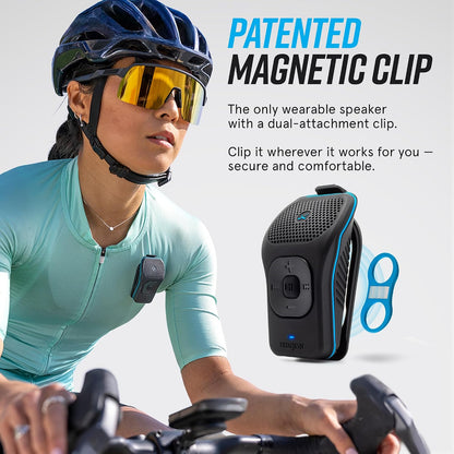 noxgear 39g Wearable Bluetooth Speaker | Mini Magnetic Clip-On Speaker with IPX7 Waterproof Design & 15-Hour Battery