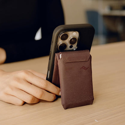 Peak Design Mobile Stand Wallet, Sage, Slim Profile, On-Demand Stand, Weatherproof Nylon Fabric, Connects to Mobile Cases, MagSafe Compatible, for iPhone, Samsung and Google Phones