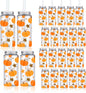 Whaline 20-Pc Fall Leaves & Pumpkin Plastic Cups with Lids and Straws