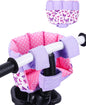 BABESIDE Doll Bike Seat for 12-Inch Dolls, Bicycle & Scooter Doll Carrier with Adjustable Straps, Soft Machine-Washable Fabric for Kids, 3.52 oz