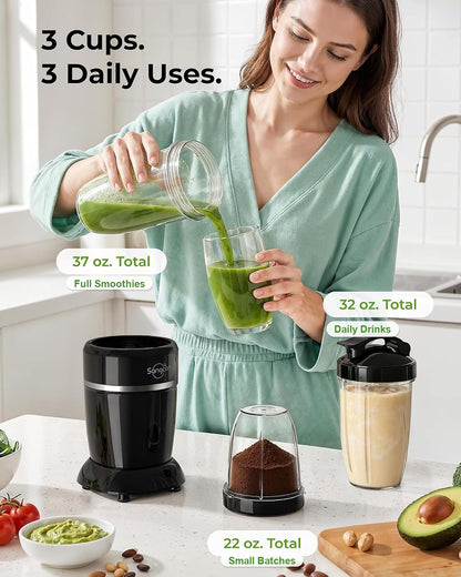 Sangcon 1000W Personal Blender with 3 BPA-Free Cups