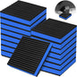 16 Pack Anti Vibration Pads for Washing Machine 4"x4"x7/8", Sound Isolation Vibrating Pad Ribbed Rubber Damping Mat EVA Center for Air Compressors, Conditioner, Treadmill, HVAC Washer Dryer
