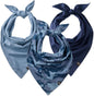 Pet Passion Bandit Organic Cotton Dog Bandanas 3-Pack, Navy Camo, Medium/X-Large