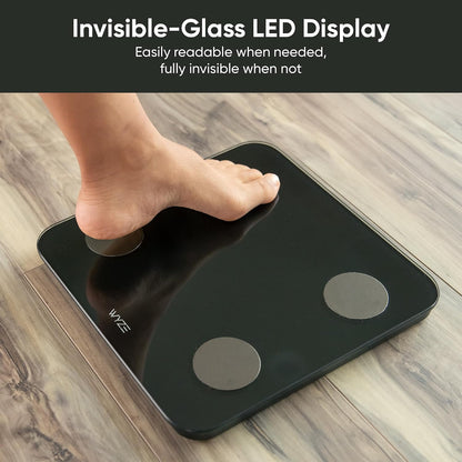 Wyze Scale S Smart Scale for Body Weight & Fat, Bluetooth, 400 lbs, Black