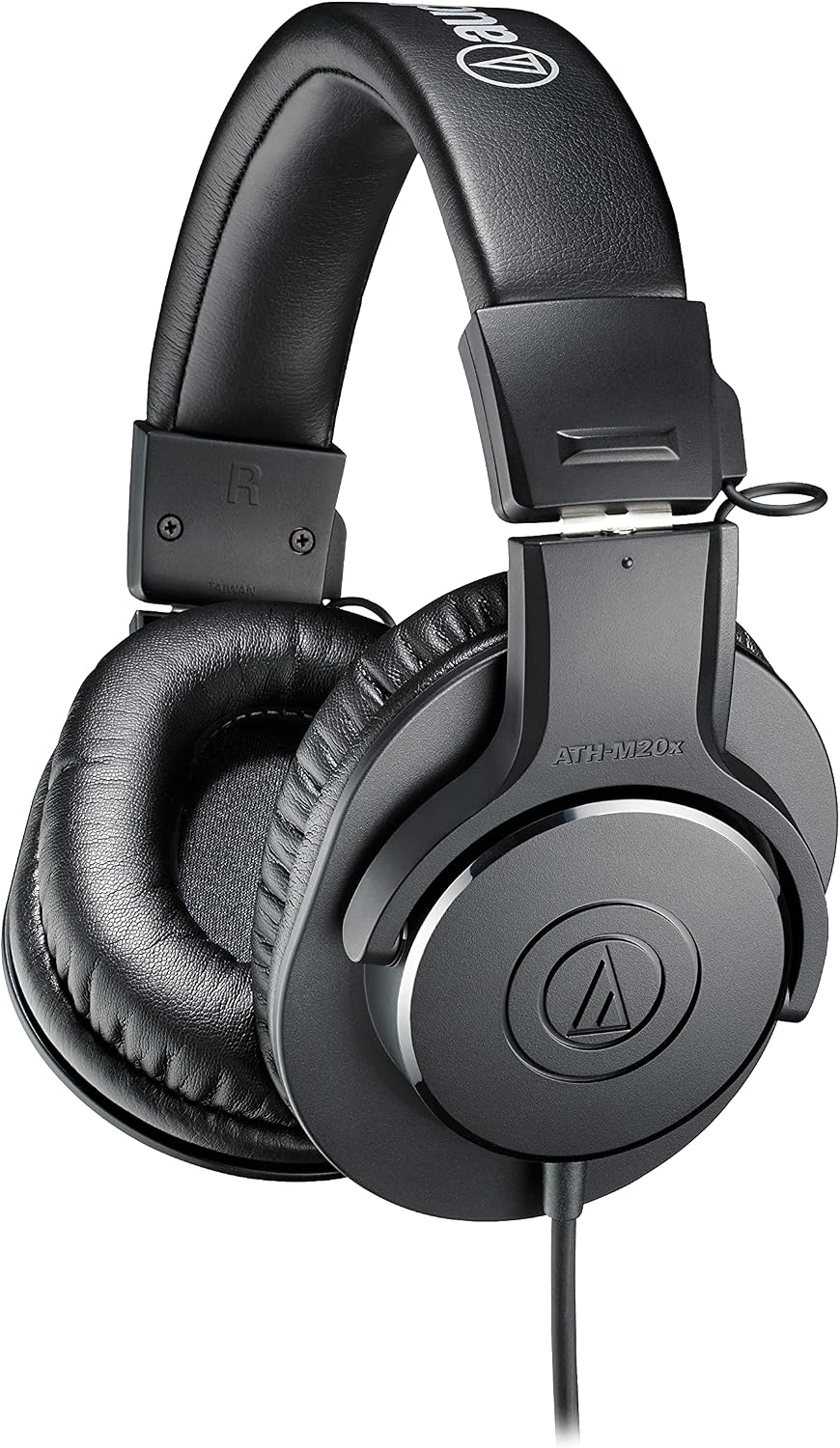 Audio-Technica ATH-M20x Professional Studio Monitor Headphones | 40mm Drivers, Closed-Back Design, 47 Ohm & 3m Cable