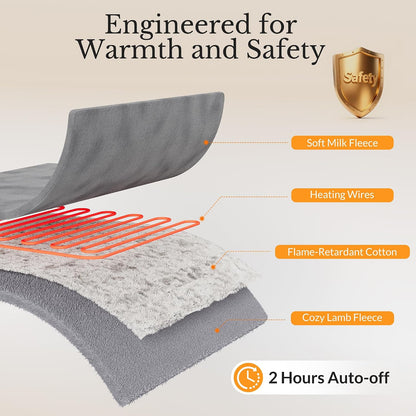 USB Mini Heating Pad for Travel with 3 Heat Settings & Auto Off