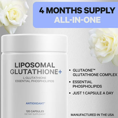 Codeage Liposomal Glutathione Antioxidant Capsules, 250mg, 120 Ct.