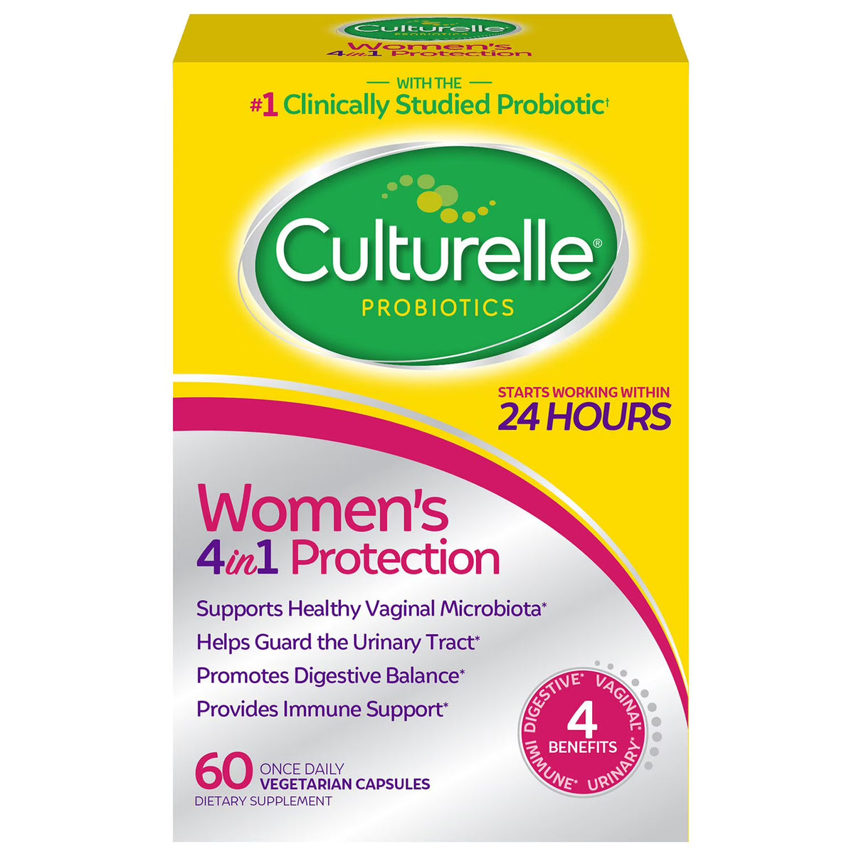 Culturelle Women's 4-in-1 Protection Capsules, 60 Ct.
