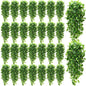XunYee 36 Pcs Artificial Hanging Plants 3.6FT Fake Hanging Plants for Living Room, Fake Ivy Vine Plastic Faux Hanging Plants for Wall House Room Garden Wedding Garland Indoor Outdoor Decor, No Baskets