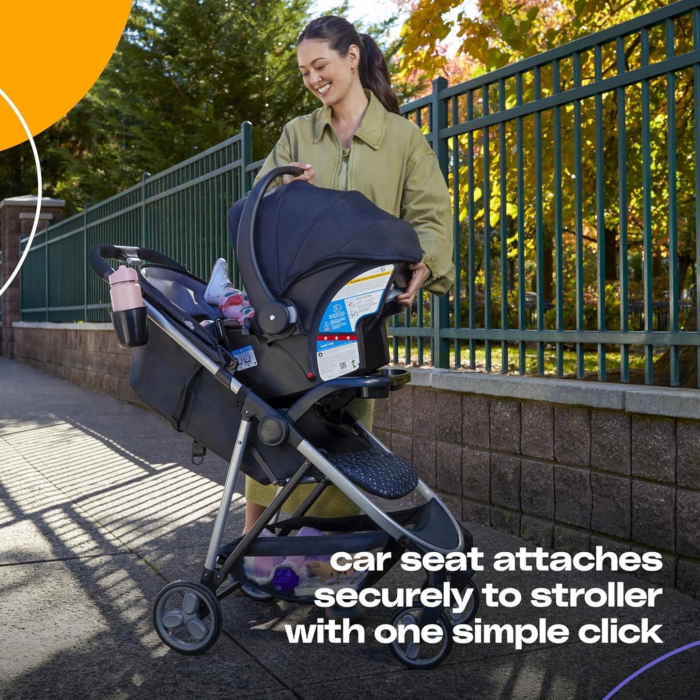 Cosco Kids Simple Stroll Travel System, Brickwork