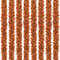 8Pack Eucalyptus Garland, Fall Artificial Eucalyptus Garland with Flowers