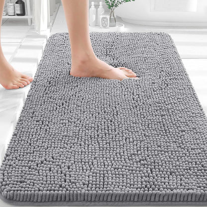 OLANLY Bathroom Rug 30 x 20 Extra Soft Chenille Bath Mat