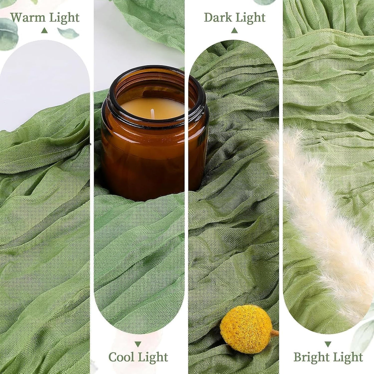 Seasonal Tulle Sheer Table Runners Mesh Lace Fabric Runner for DIY Craft Wedding Birthdays Tea Party Picnics Christmas Kitchen Decoration 90*400cm/35.43*157.48in