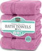 Utopia Towels 4 Pack Premium Bath Towels, 27x54 in, 600 GSM Cotton Pink