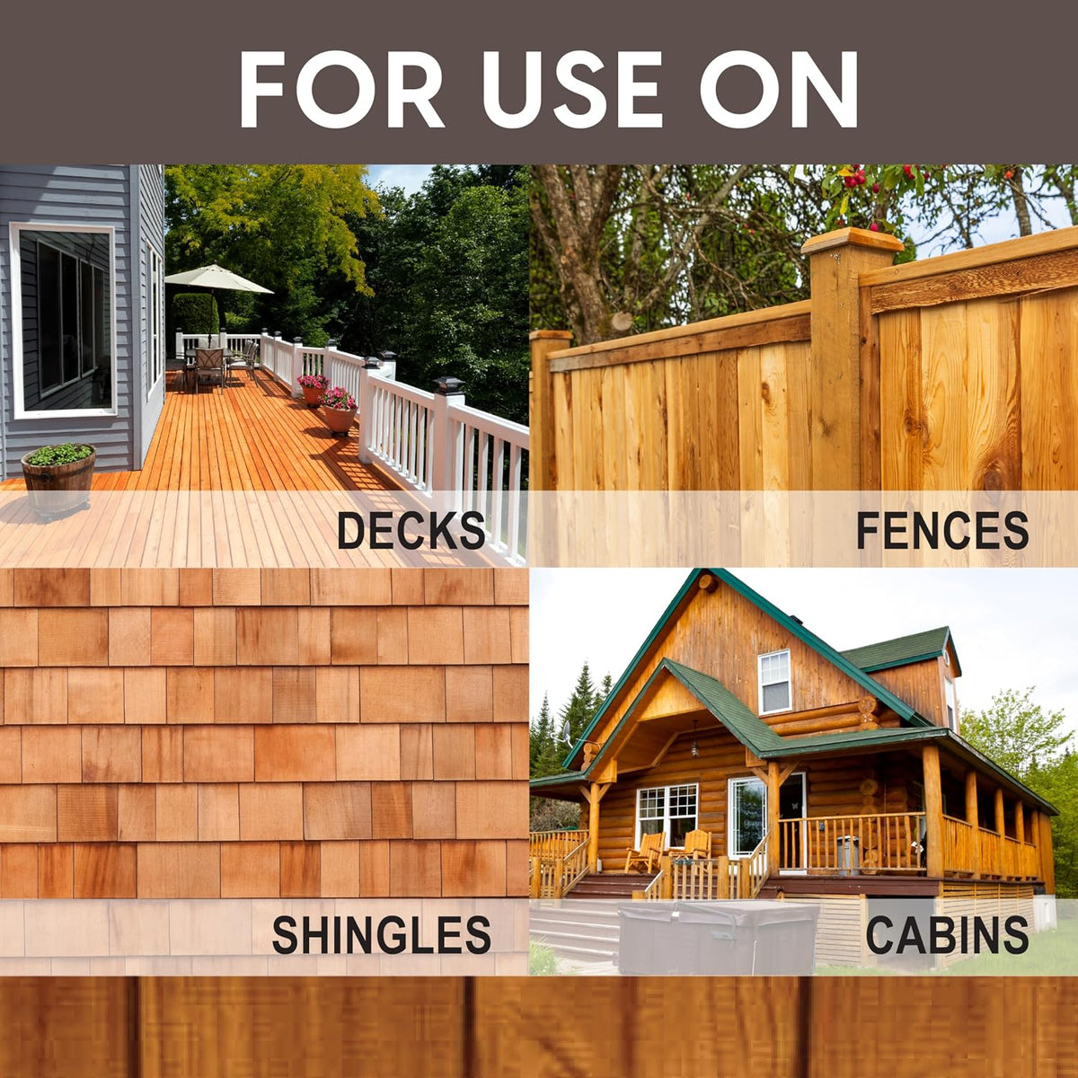 Ready Seal Exterior Wood Stain & Sealer, Natural Cedar, 5 Gallon 5 Gallon semi-transparent "Goof Proof" oil-based stain & sealer for decks, fences, siding & pergolas; no primer, no streaks.