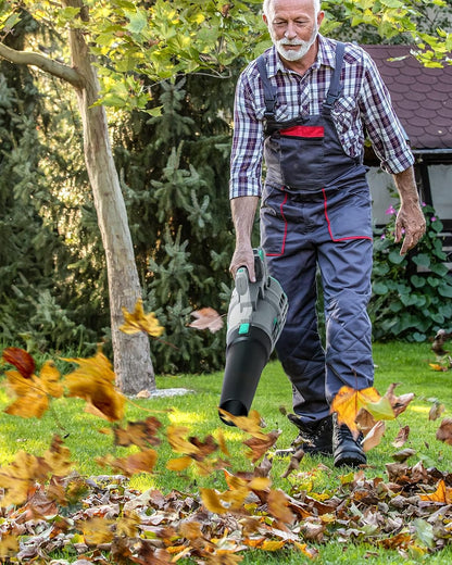 Litheli 20V Cordless Leaf Blower, 350 CFM 85 MPH Battery Powered Leaf Blower, Variable Speeds for Cleaning Leaves, Dust, Snow, Lawn, Yard, 4.0Ah Battery & Fast Charger