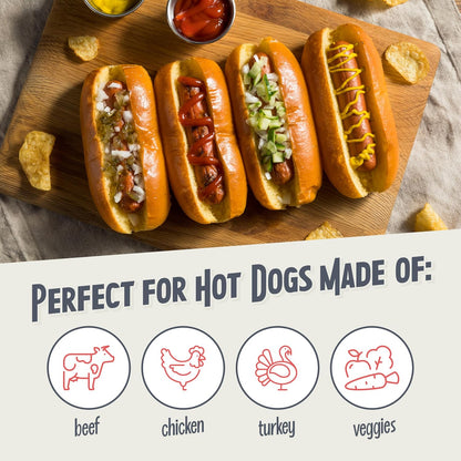 Nostalgia 2-Slot Hot Dog & Bun Toaster Retro Red