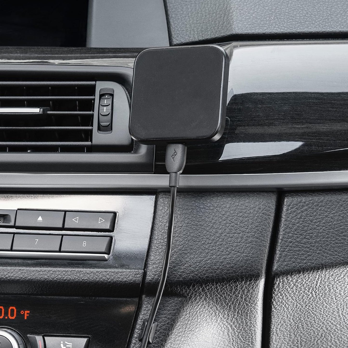 Peak Design Mobile Charging Car Mount, Black, Qi2 Charging, Mounts to Dash or Console, Connects to Peak Design Mobile Cases, MagSafe Compatible, for iPhone, Samsung and Google Pixel Phones