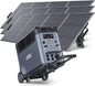 ABOK Ark3600 Portable Power Station with 3×200W Solar Panels 3840Wh LiFePO4 Battery, 3600W AC Output, Expandable to 11520Wh, 15 Outlets, Solar Generator for Home Backup, RV, Camping