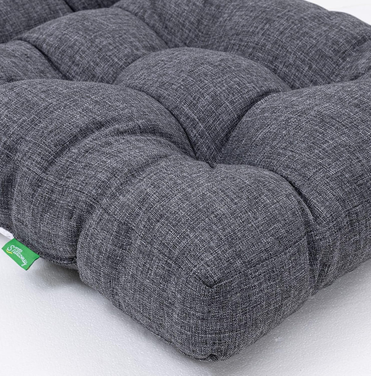 Outdoor Rocking Chair Cushion Set of 4 for Adirondack Chair, High Back Patio Outdoor Seat Chair Cushion 49x19in,Charcoal Black