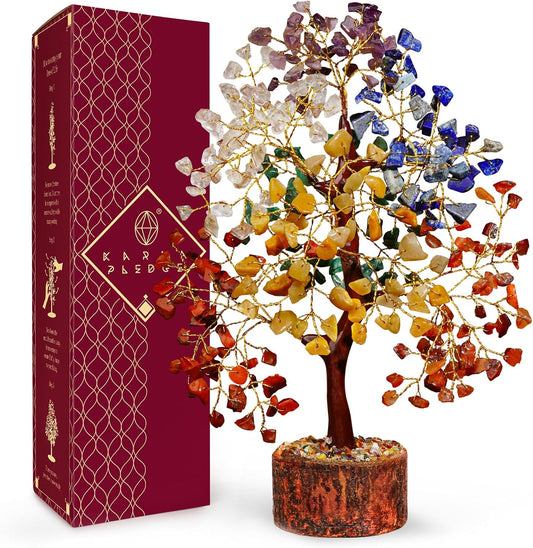 KARMAPLEDGE 7 Chakra Crystal Tree of Life