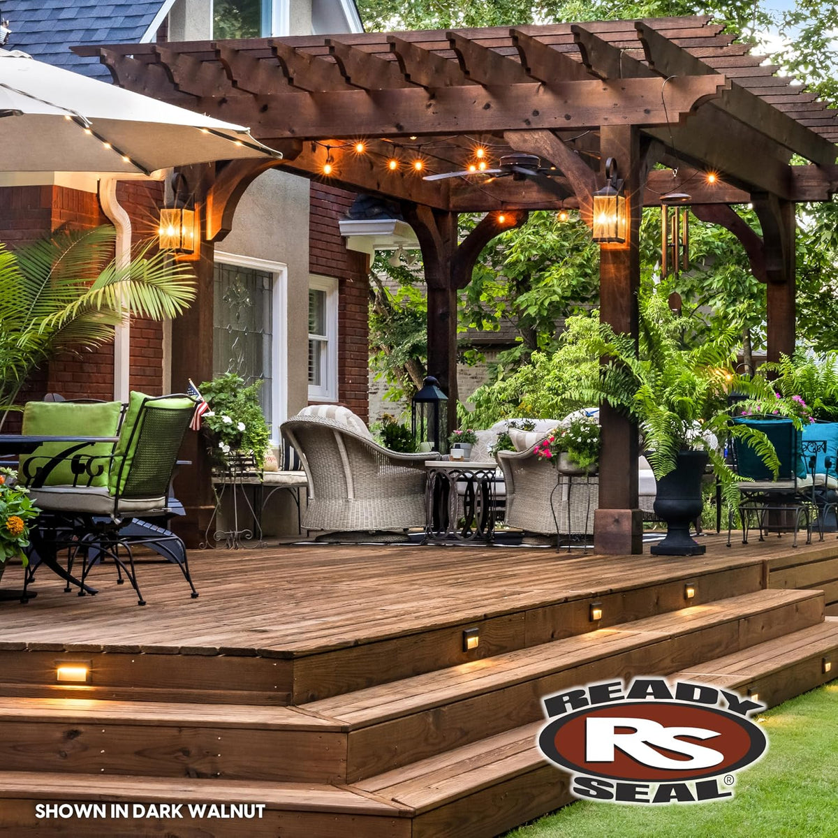 Ready Seal Exterior Wood Stain & Sealer, Natural Cedar, 5 Gallon 5 Gallon semi-transparent "Goof Proof" oil-based stain & sealer for decks, fences, siding & pergolas; no primer, no streaks.