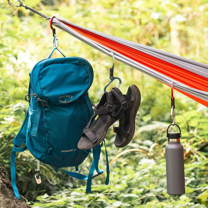 GEAR AID HEROCLIP Medium Carabiner Gear Clip & Hook for Camping & Travel Rotating gear clip and hook keeps backpacks, camping gear, water bottles and travel bags off the ground and within reach.