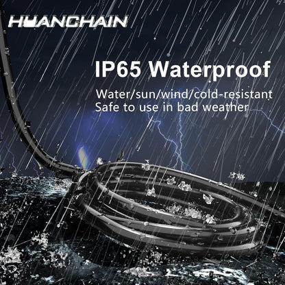 HUANCHAIN Black Extension Cord 150 FT, 16 Gauge, Outdoor Electric Cable