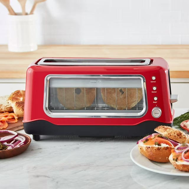 Dash Clear View Extra Wide Slot Toaster, 7 Presets, Model DVTS501AQ